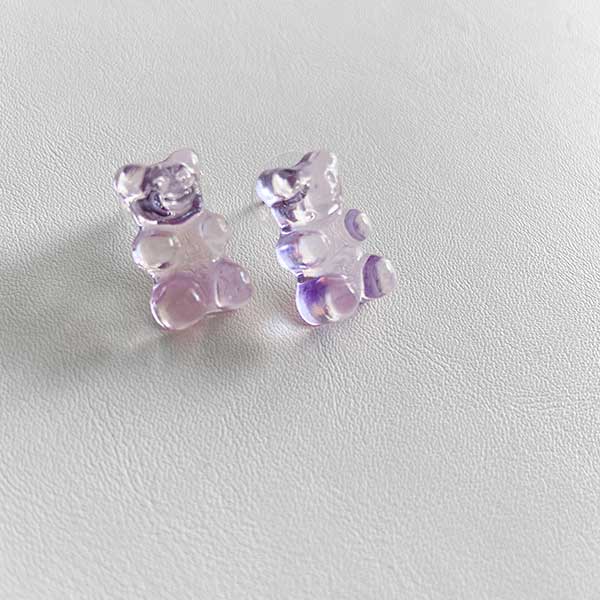 گوشواره پاستیل خرسی یاسی