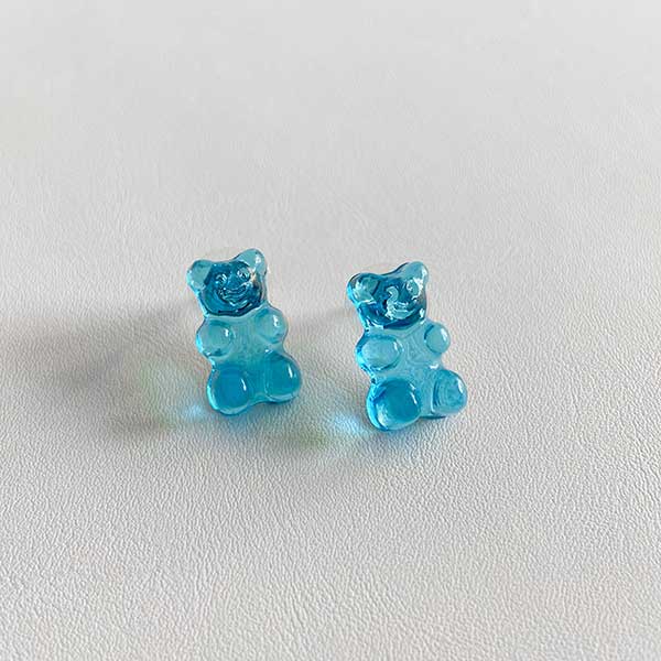 گوشواره پاستیل خرسی آبی