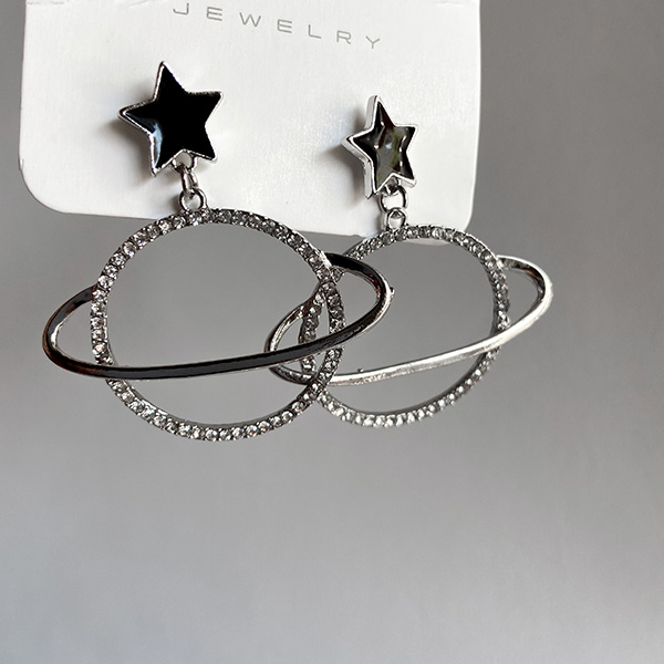 گوشواره نقره ای زحل