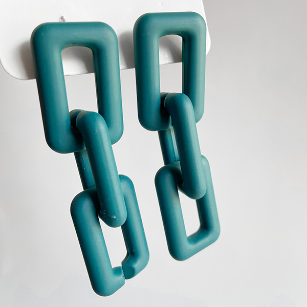 گوشواره زنجیری لاجوردی