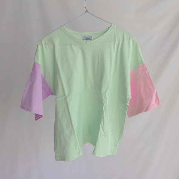 تی شرت سه رنگ سبز