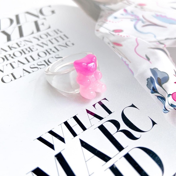 انگشتر پاستیل صورتی