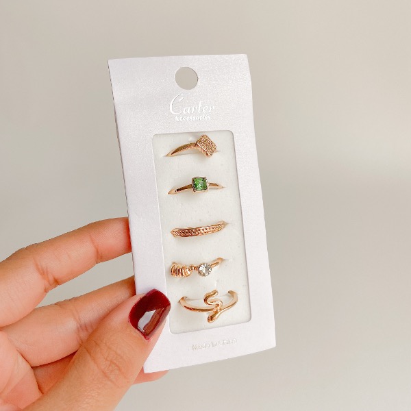 پک ۵ تایی انگشتر A17