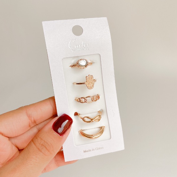 پک ۵ تایی انگشتر A25