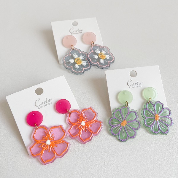 گوشواره آبرنگی S16