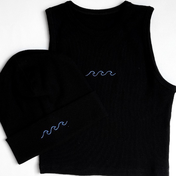 کراپ تاپ کبریتی موج مشکی