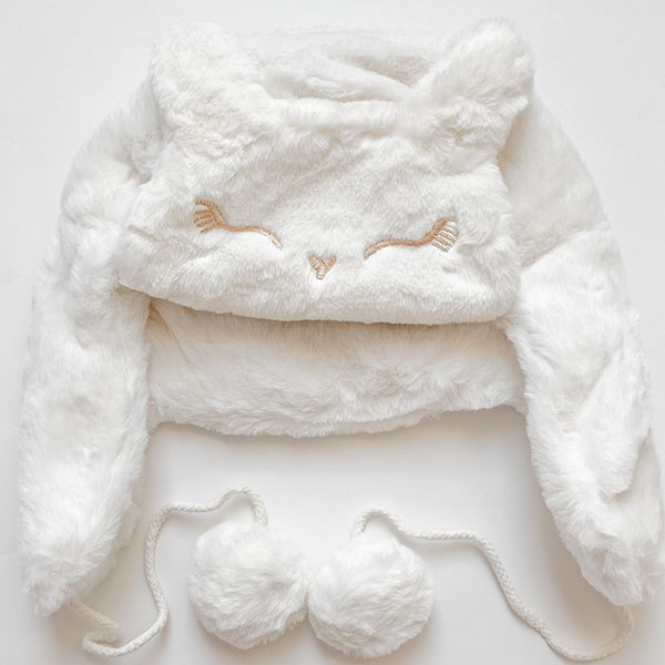 کلاه فلافی گربه سفید