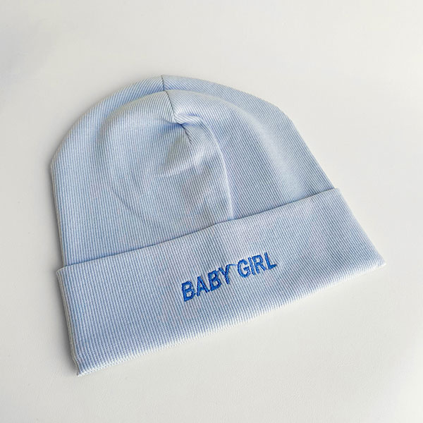 کلاه بینی گلدوزی طرح Baby Girl