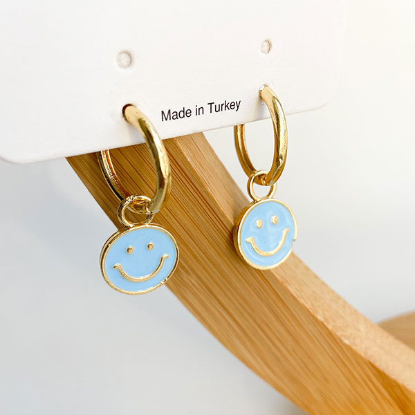 گوشواره اسمایل آبی