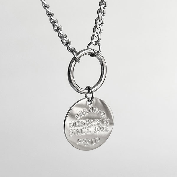 گردنبند حلقه نقره ای