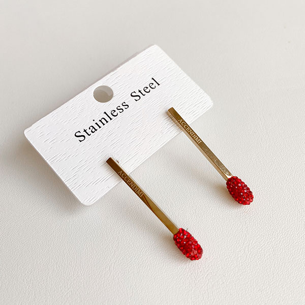 گوشواره کبریتی نگینی