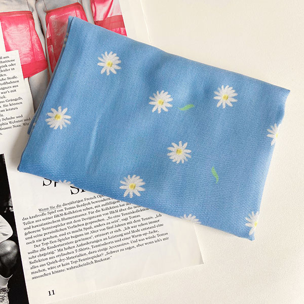 مینی اسکارف بابونه آبی