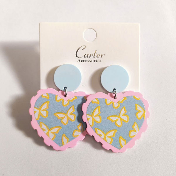 گوشواره پروانه پاستلی