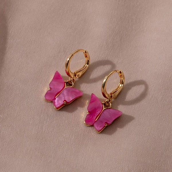 گوشواره سنگی پروانه