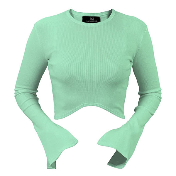 کراپ دالبری سبز پاستلی