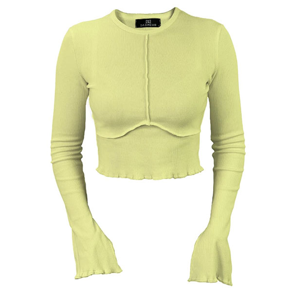 کراپ دالبری زیگزاگ لیمویی