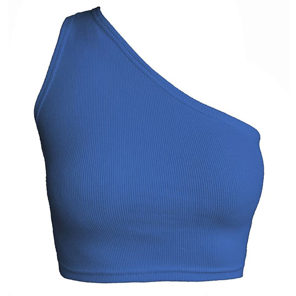 کراپ تاپ رومی آبی کاربنی