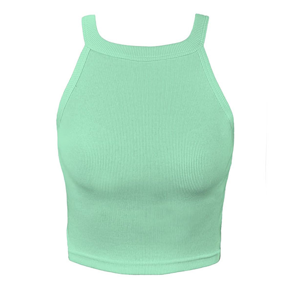 کراپ تاپ رگلان سبز پاستلی