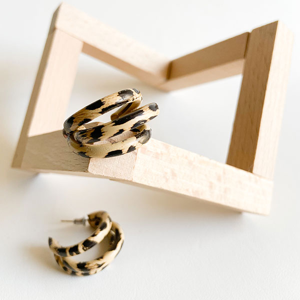 گوشواره حلقه پلنگی