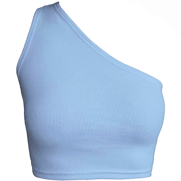 کراپ تاپ رومی آبی پاستلی