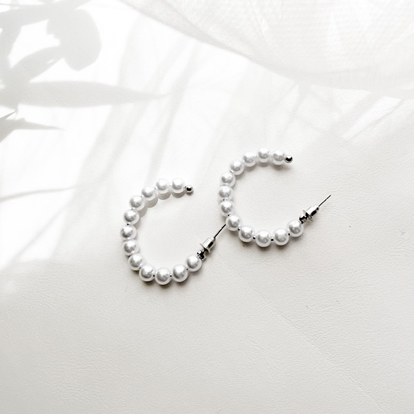 گوشواره حلقه مروارید