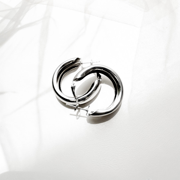 گوشواره حلقه سیلور