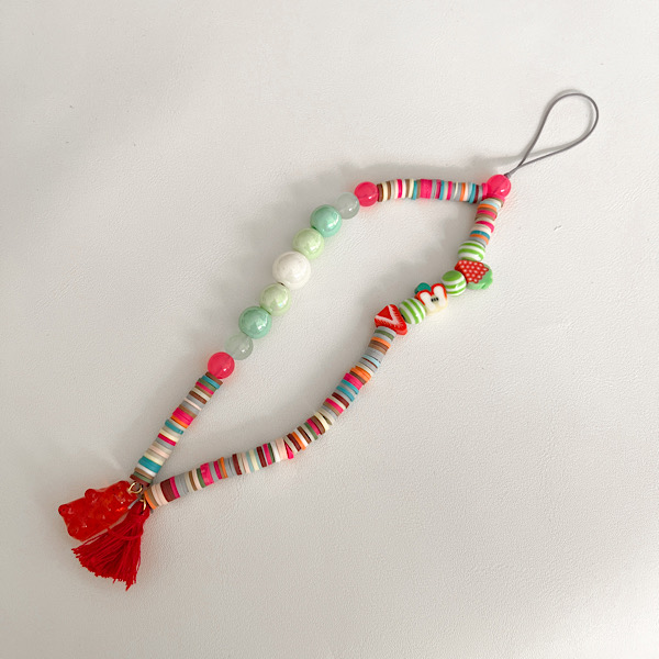 فون چارم آویز دار پاستیل خرسی قرمز